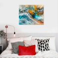 thumbnail image 5 of Acheng Wall Art Light Gray Blue Yellow Cloud Abstract Canvas Frames - Canvas Painting artwork for Walls Art Print Poster for Living Room Decoration picture 3, 5 of 6