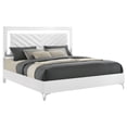 thumbnail image 3 of Cassia Eastern King LED Panel Bed White High Gloss, 3 of 11