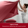 thumbnail image 3 of Mellanni Full Flat Sheet Only, Hotel Luxury Soft Microfiber Top Sheet, 1 Piece, Brick Red, 3 of 7