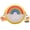 yellow, variant on Crossbody Bag Mini Round Shoulder Bag Silica Gel Adjustable Strap Cute Rainbow Handbags Travel Pocket Package