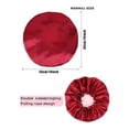 thumbnail image 5 of Dos rasos de seda reversibles con cordón ajustable y doble capa, 5 of 5