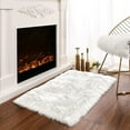 thumbnail image 1 of White Sheepskin Rug 2x3 Faux Fur Sheepskin Rug for Living Room Fluffy Washable Rugs for Bedroom Luxury Room Decor Furry Rugs Rectangle,Beige, 1 of 7