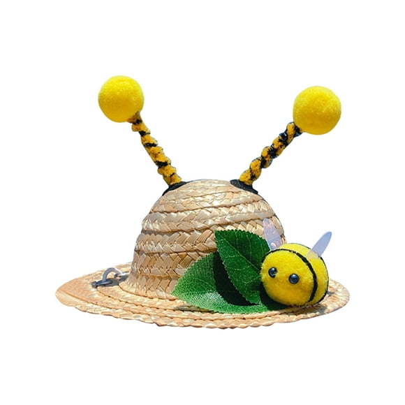 Moda moda mascota perro sombrero gato fresco delicado sombrero de paja sol sombrero cachorro suministro