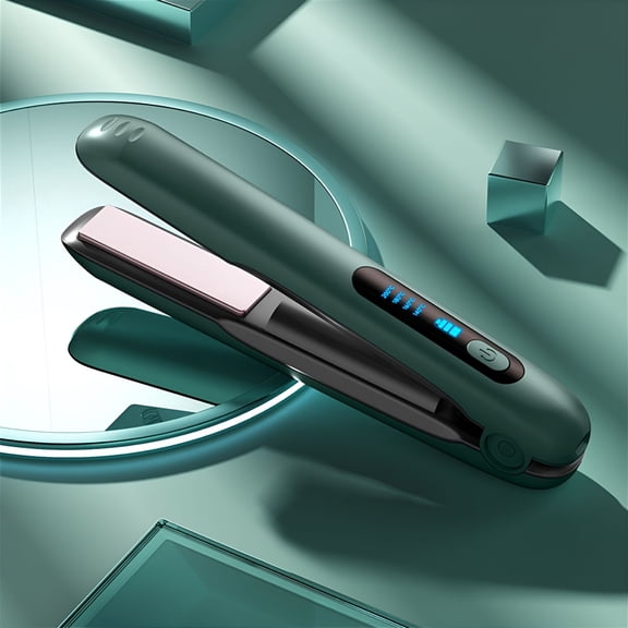 EXLEAF Cordless Wireless Portable Ceramic Hair Straightener,Type-C Rechargeable