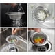 thumbnail image 5 of Colador de fregadero de 2 piezas, colador de fregadero de drenaje de acero inoxidable de 11cm con mango para ducha, baño, cocina, 5 of 5