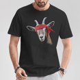 thumbnail image 2 of Cute Goat Lover Art Graphic Tee Women Girls Kids Cotton Casual Farm Animal Pet Lover Gift T-Shirt, Size M, Color Black, 2 of 4