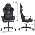 thumbnail image 3 of BestOffice Ergonomic Gaming Chair, Lumbar Support, Swivel Rolling for Men,  Women(Black), 3 of 7
