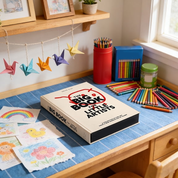 Art Portfolio-Little Artists Big Book, Artist Portfolio Art Collection and Artwork Display, Art Books Memory Keepsake Gifts