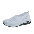 thumbnail image 3 of Women's Summer Mesh Breathable Sneakers Fashion Casual Lace Up Comfort Hollow Out Walking Running Shoes, 3 of 6