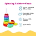 thumbnail image 2 of Anillo Spinning Stacker Toy probado para niños pequeños con arcoíris de más de 15 m, 2 of 9