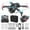 Black, variant on Fanshiluo Drone with Camera for Adults FPV Drone With 1080P Camera 2.4G WIFI FPV RC Quadcopter With Headless Mode,Follow Me,Altitude Hold,Cool LED Lights Toys Gifts For Kids Adults