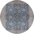 thumbnail image 1 of Ahgly Company Indoor Round Mid-Century Modern Dark Gray Oriental Area Rugs, 3' Round, 1 of 6