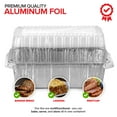 thumbnail image 3 of Disposable Aluminum Loaf Pans with Lids, 2 Lb (30 Pack) Foil Baking Tins with Plastic Lid, Tin Pan with Cover for Cake, Banana Bread, Meatloaf, Mini Lasagna, Drip Trays - Stock Your Home, 3 of 7
