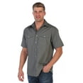 thumbnail image 2 of Gioberti Mens Casual Western Solid Short Sleeve Shirt with Pearl Snaps, 2 of 4