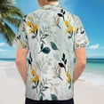 thumbnail image 6 of High Quality Hawaiian Shirts for Men Short Sleeve Aloha Beach Shirt Floral Summer Casual Button Down Shirts Blouses D4ORSN, 6 of 7