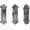 Silver, variant on Comfify Cast Iron Wall Mounted Coat Hooks, 3 Pack, White Finish