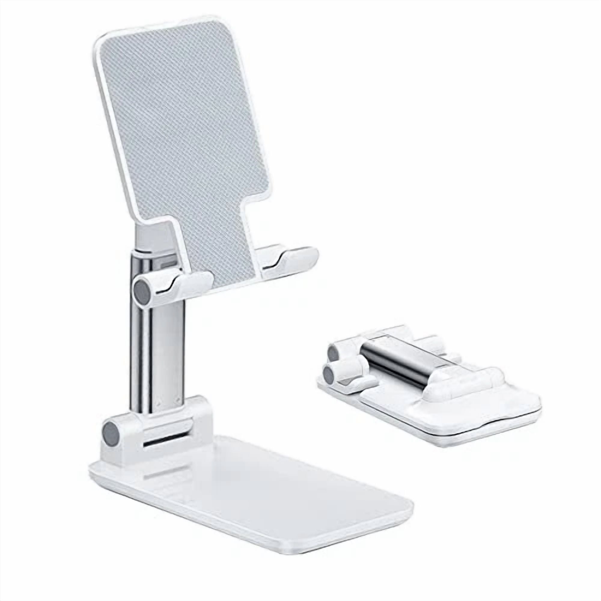 RHEA- Cell Phone Stand, Angle Height Adjustable Cell Phone Holder With Silicon White