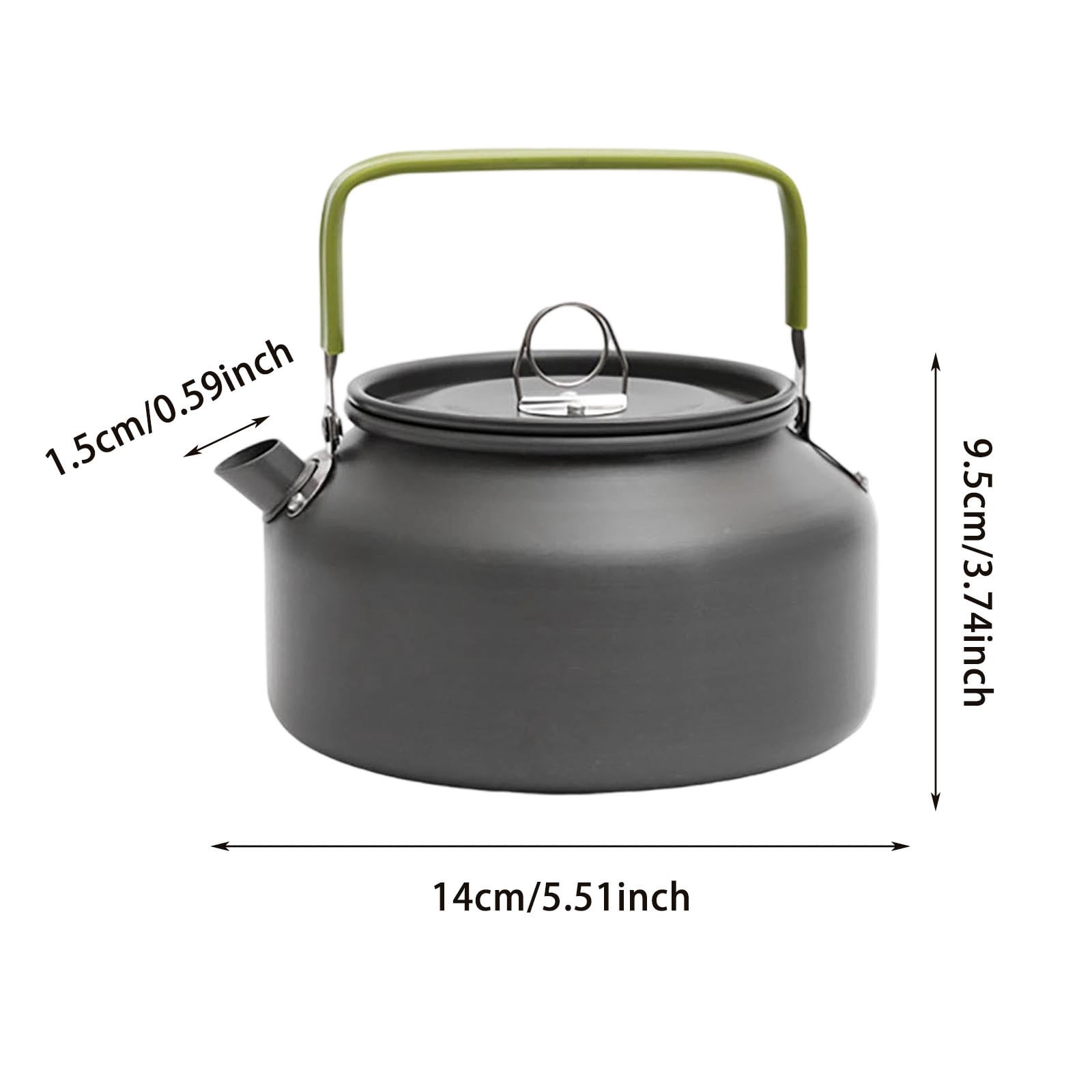 Large Capacity Portable Stainless Steel Camping Kettle For Outdoor Boiling Water Travel Hiking Picnic Durable Cookware