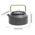 thumbnail image 1 of Large Capacity Stainless Steel Portable Outdoor Camping Kettle For Boiling Water Hiking Picnic And Travel Cookware, 1 of 2