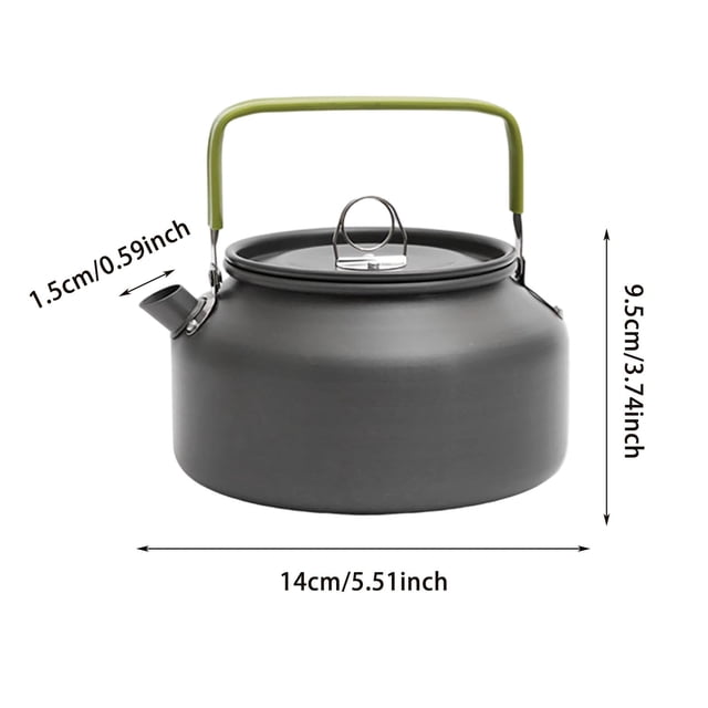 Large Capacity Stainless Steel Portable Outdoor Camping Kettle For Boiling Water Hiking Picnic And Travel Cookware