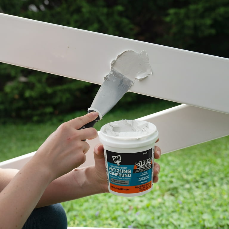 DAP Patching Compound 16 oz, Weatherproof White Filler photo 7