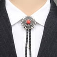 thumbnail image 6 of WINDLAND Bolo Tie for Men Western Cowboy Style Necktie with Carved Gemstones Buckle Gentleman Formal Meeting Costume Accessories, 6 of 12