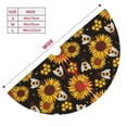 thumbnail image 3 of Yiaed Sunflowers And Bww Print Christmas Tree Skirt , Tree SkirtsTree Mat for Christmas Winter Holiday Indoor Decorations-30", 3 of 7