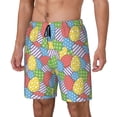 thumbnail image 1 of Kdxio Colorful Easter eggs Print Mens Swim Shorts with Mesh Lining, Breathable and Quick-Drying, Adjustable Waist, Privacy Pocket-Medium, 1 of 6