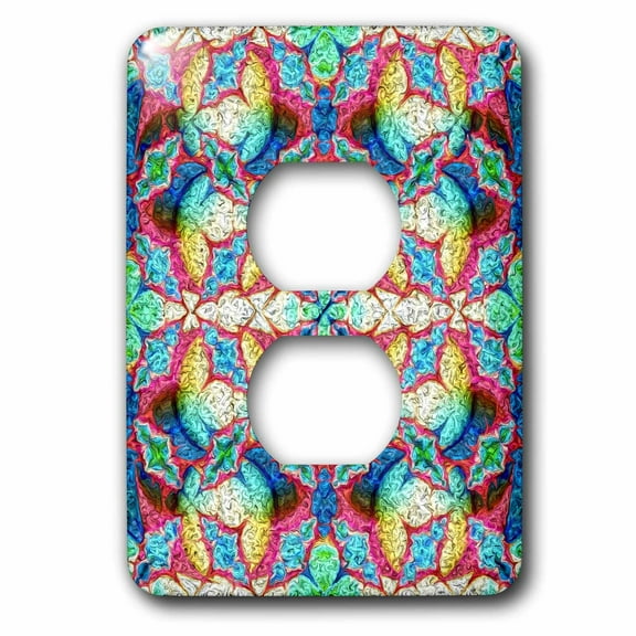 3dRose, Abstract Digital Art 2 by Angelandspot, 2 plug outlet cover