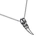 thumbnail image 3 of collar de calavera con colgante de diente de lobo para hombre., 3 of 6