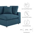 thumbnail image 2 of Modway Commix 7-Piece Down Filled Overstuffed Sectional Sofa in Azure, 2 of 10
