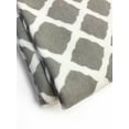 Kushies Burp Pads Flannel 2Pack Lattice Grey / White
