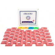 Color Swell Bulk 54 Pack of Pink and Neon Erasers for Kids, School, Home, and Office