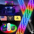 thumbnail image 1 of Fat Whip Lights Ehaho, 2 unidades, 60 cm, para UTV ATV con mando a distancia, 1 of 7