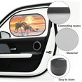 thumbnail image 6 of Yuyamidu Coconut Tree Car Window Shades for Side Window 2 PCS Sunset Car Window Sun Shades for Women Men Car Rear Window Shade for Kids Car Window Sun Protection Auto Accessories, 6 of 7