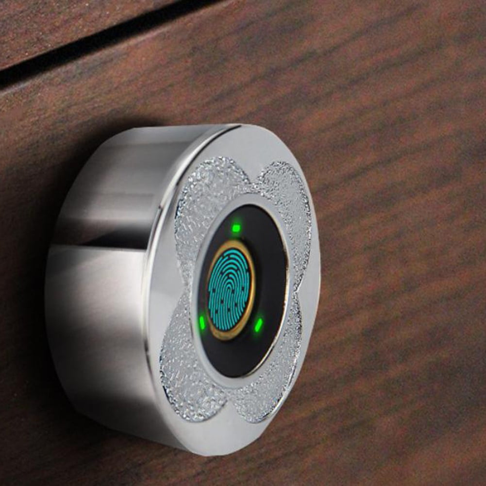 Whatever You Like-Smart Fingerprint Drawer Lock, Rechargeable Cabinet Lock with 360° Biometric Access, 20 Fingerprint Capacity, Aluminum Alloy, USB Charging, 180-Day Battery Life"}