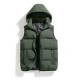thumbnail image 2 of Rrunsv Vest for Men Work Men's Outdoor Casual Stand Collar Padded Vest Coats Sleeveless Jacket AG,L, 2 of 4