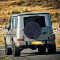 thumbnail image 5 of Gukieu Navy Dark Blue Print Car Tire Cover, Adjustable Waterproof and Dustproof Tire Protection Cover, Suitable for SUV, Truck, Van-17 inch, 5 of 6