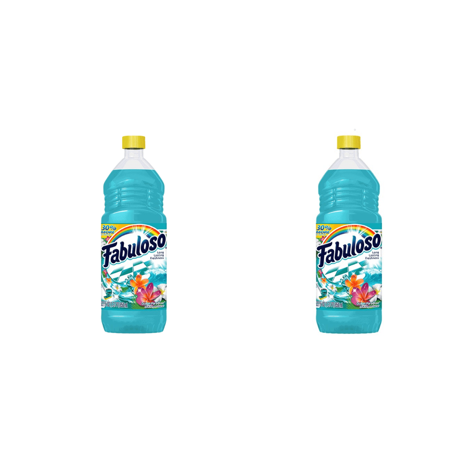 2 pack bottles Fabuloso Ocean Paradise Multi Purpose Cleaner( 28oz x 2)