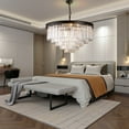 thumbnail image 3 of Luxury K9 Crystal Chandelier Flush Mount Ceiling Light LED 5-tier Pendant Light, 3 of 7