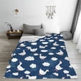 thumbnail image 5 of Honeii Cute Goose On Blue Sky Print Fleece Blanket - Throw Blanket for Bed, Sofa, Couch, Camping, and Travel , Microplush Ultra Soft Warm Blanket-80"x60", 5 of 7