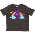 thumbnail image 3 of Inktastic 4th Birthday Rainbow Girls Toddler T-Shirt, 3 of 5