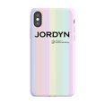 thumbnail image 1 of Personalised Pastel Stripes iPhone XS Case, iPhone 13 Pro Max, 1 of 4