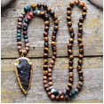thumbnail image 1 of Pulsera de amatista turquesa blanca de moda europea y americana, collar con colgante de loto de 108 cuentas, 1 of 6