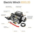 thumbnail image 2 of Arksen Recovery Electric Winch 12V 9500lbs Capacity Wireless Remote Towing Truck Trailer ATV Line, Black, 2 of 7