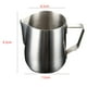 thumbnail image 5 of Inteprter Jarra para espuma de leche de acero inoxidable para cocina, jarra de café , jarra artesanal para Barista, jarra para espumar leche con Juegos de servir café y té Plata 350 ml, 5 of 6