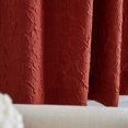 thumbnail image 5 of Mainstays Microsculpt Floral Rod Pocket Curtain Panels, Set of 2, Red Paprika, 37" W x 63" L, 5 of 6