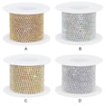 thumbnail image 4 of Guardoinrt Rhinestone Link Chain DIY Necklaces Cup Chains Trimming Sewing Supplies Garment Manicure Tips Accessories Decorations Silver AB 1Set, 4 of 6