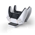 thumbnail image 4 of PS5 DualSense Controller Charging Dock - Dual-Slot Charger for 2 PS5 Controllers Simultaneously, Includes Contact Adapter, Fast Charging with LED Indicators, Anti-Slip Stable Base, 4 of 5