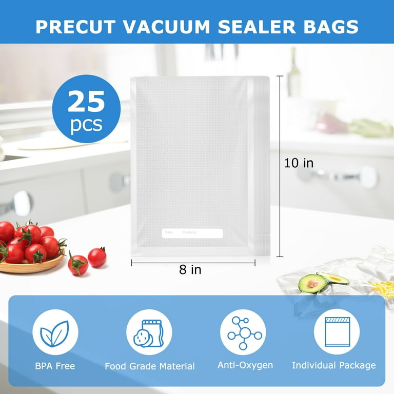 Mainstays Quart Vacuum Sealer Bags, 25-Count photo 2